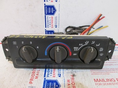   1999 CHEVY S10 S-10 A/C HEATER CLIMATE CONTROL TEMPERATURE FAN REAR DEFROSTER