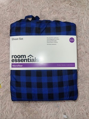 Room Essentials Queen Sized Sheet Set Microfiber Set.