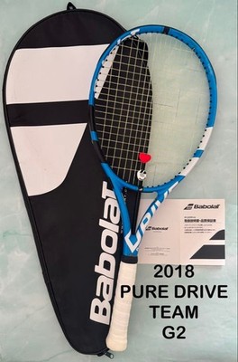 Babolat Pure Drive Team G2 Tennis Racket 2018 with Case & 2