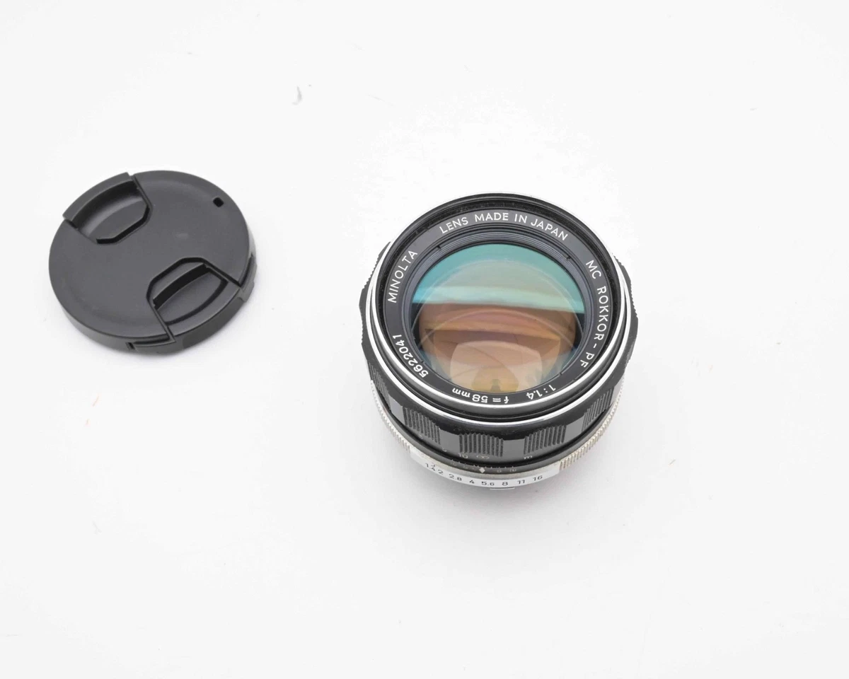 【美品】動作◎ ミノルタ MC-ROKKOR PF 58mm F1.4 142 Minolta Rokkor PF 58mm Focal f/1.4 Camera Lenses for sale | eBay
