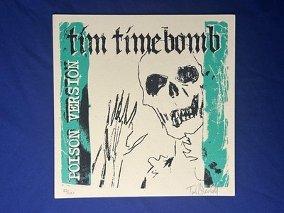 Tim Timebomb Armstrong Signed Print Avenues & Alleyways 57/100 Poison Version