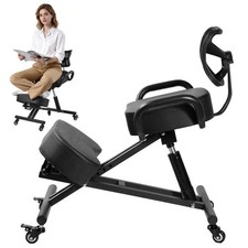 Ergonomic Kneeling Chair for Home Office Improve Work Posture Back Pain Relief