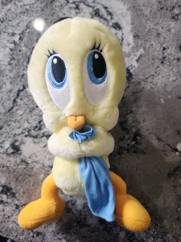 Tweety Bird with Blue Blanket Stuffed Animal