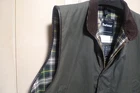 BARBOUR - A220 WESTMORLAND WAX COTTON VEST/WAISTCOAT - SAGE - EXCELLENT  -XL