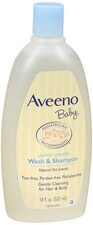Aveeno Baby Daily Moisture Wash Shampoo Lightly Scented 18 Oz