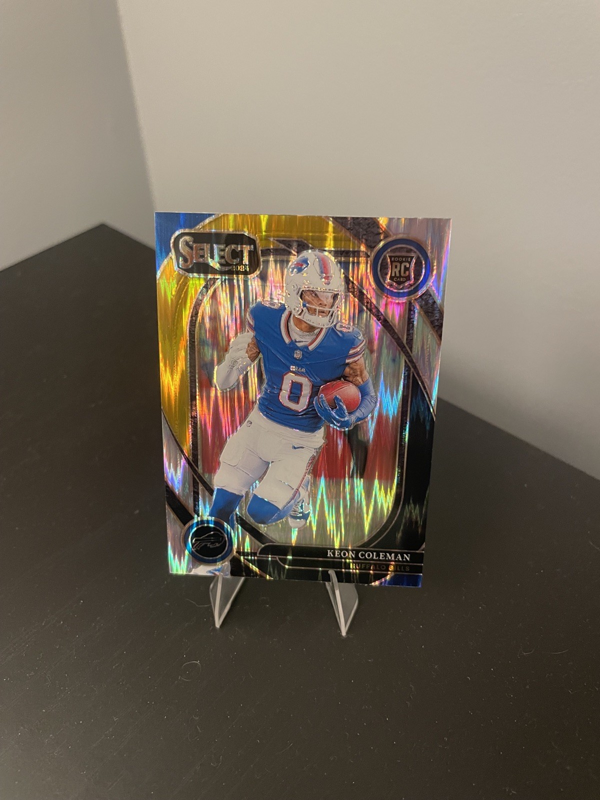 2024 Panini Select #280 Keon Coleman Black & Gold Shock