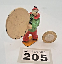 Charbens 54mm hollow-cast lead circus figure: #701 Clown with hoop (1930s)
