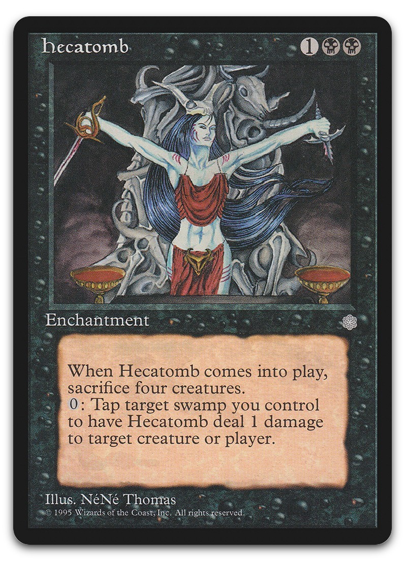 Hecatomb (LP) Ice Age ICE Magic MTG