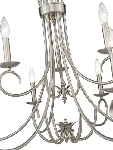 Golden Lighting 8606-CN9 Bronze Homestead 9-Light 28"W Taper Candle Chandelier - Picture 3 of 7