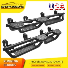 6" Running Boards Side Step for 2020-2026 Jeep Gladiator JT w/2-Raised Step Bars