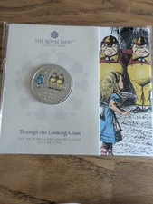 2021 Alice in Wonderland / Looking Glass £5 Five Pound Two Colour Coin Set