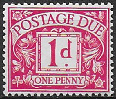 1924 Großbritannien Porto zwei 1d MNH Unified Nr. 1A