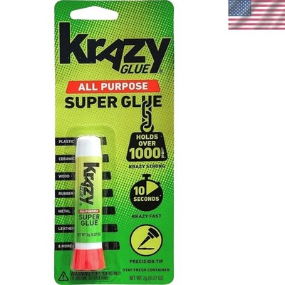 Clear Fast-Drying Superglue, 2g - Extra Strong Bond for Wood, Glass & More