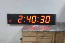 Ivation JID0172TRED 6 Digit 72 In Width Red LED Display Digital Clock