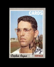 Cookie Rojas Signed 1970 Topps High Number St. Louis Cardinals Autograph