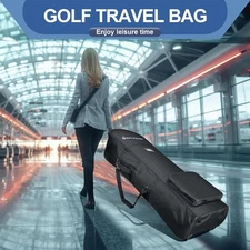 Case Golf Club Travel Bag with Wheels Luggage Lock Cover Airline Waterproof