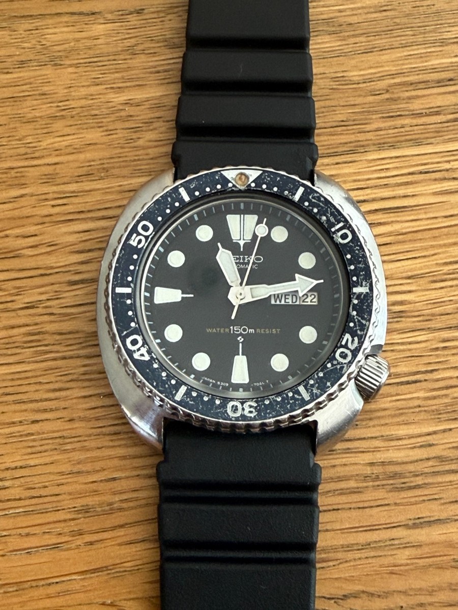 Vintage Seiko 6309-7040 Turtle Diver Fully Serviced, Dial Arabic
