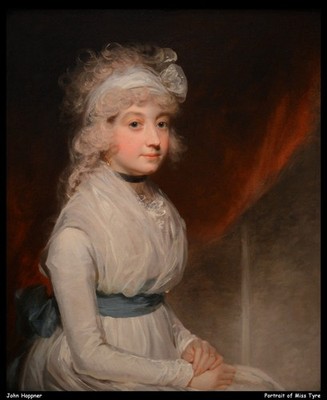John Hoppner Portrait of Miss Tyre O 1 Vintage Art Print Poster Wall Decor Moder