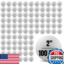 Hygloss Products Foam Balls - Craft Foam for Projects, Arts, Crafts - 2", White,