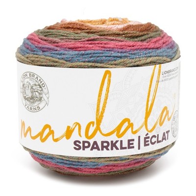 Lion Brand Mandala Sparkle Yarn-Cetus - 3 Pack