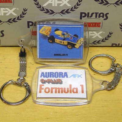 Aurora AFX G+ TIGER INDY F1 Slot Car Key Chain 1980s