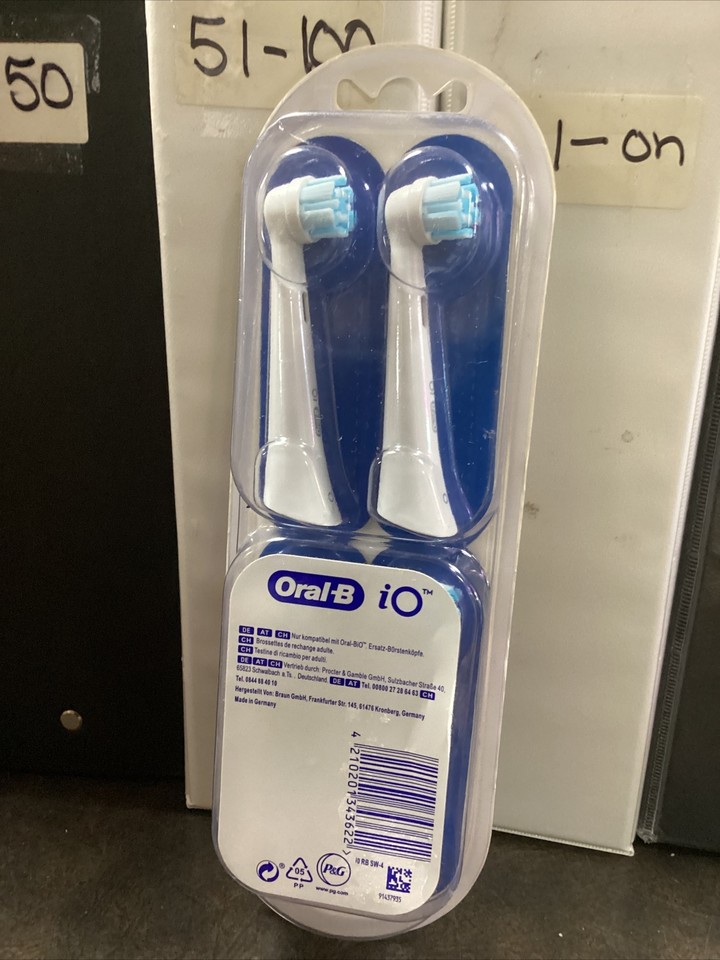 OralB iO Gentle Care Replacement Brush Heads White 4 Pack New Sealed