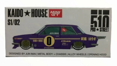 Kaido House X Mini GT Datsun 510 Pro Street OG Purple