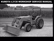KUBOTA L3130 TRACTOR WORKSHOP MANUAL 600pg of L 3130 Service Rebuilding & Repair