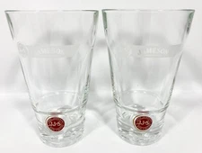 2 Jameson Irish Whiskey RED LABEL Tall 5" Tumblers John Jameson Son Limited Set