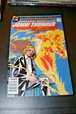 JONNI THUNDER  # 1 1985 VG+ DC COMIC A.K.A THUNDERBOLT ORIGIN ISSUE