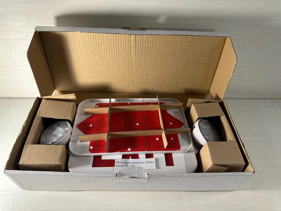 Progress Lighting LED EXIT Sign Model #PE010-30 Mini Combo Red High Output New - Image 3 of 4