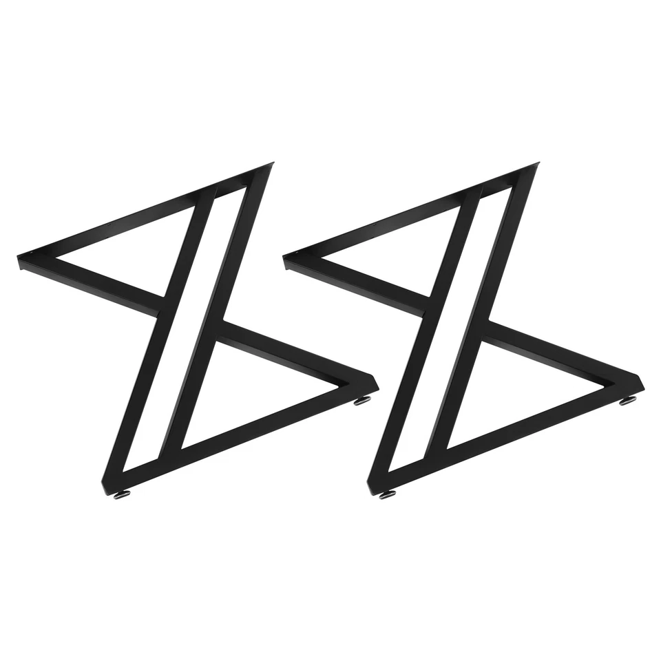 16" Par de pernas de mesa de metal resistente faça você mesmo mesa de jantar pernas de mesa de aço - Imagem 3 de 4