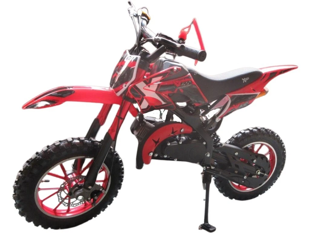 49cc Mini Dirt Motorbike Motocross Champion Scrambler RED Petrol