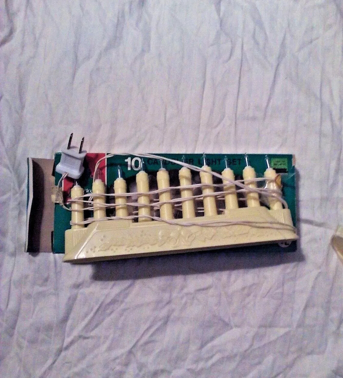 Vintage small 10 CANDOLIER LIGHT SET DECORATION In orignal box NEW