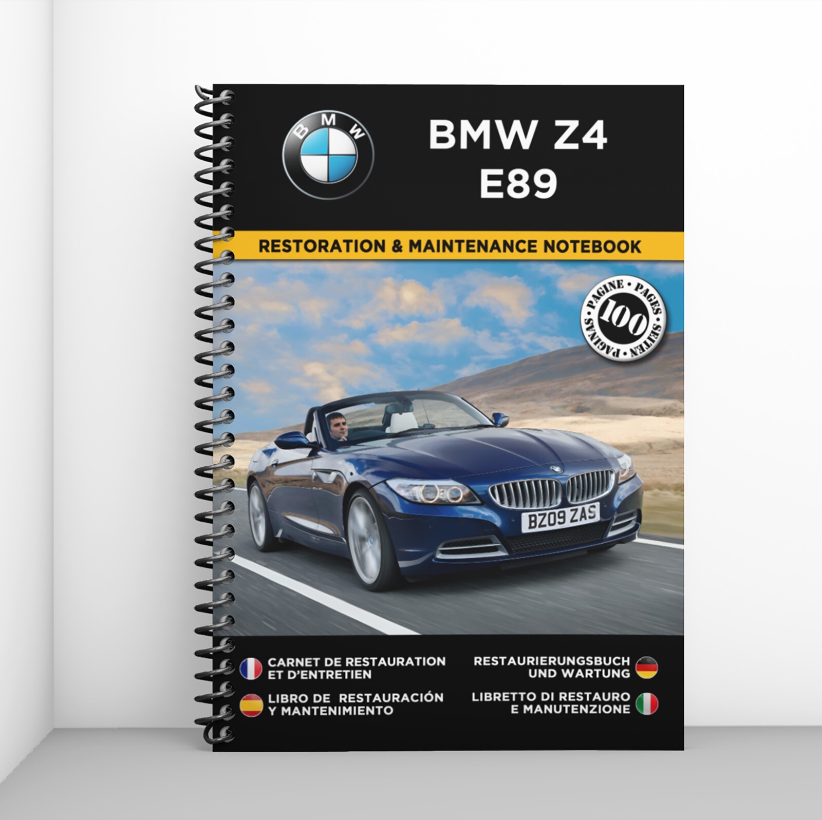 BMW Z4 E89 carnet de restauration livre mécanique de bord et guide de maintenance pour révision