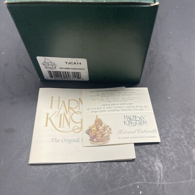Vintage Harmony Kingdom box TJCA14 Kit and Caboodle cats retired