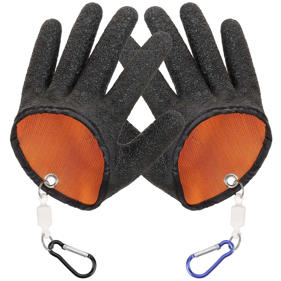 Guantes de pesca antideslizantes protegen la mano de rasguños de pinchazos captura profesional Foto 4 de 4