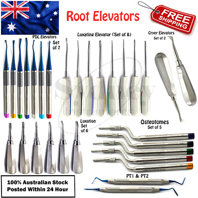 Luxating Tooth Extracting Root Elevators Surgical Implant Proximator Surgery Lab