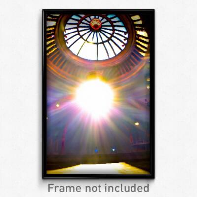 Pixel Art Poster - Sunny Dome (8 Bit Psychedelic Trippy Weird Video Game Print)