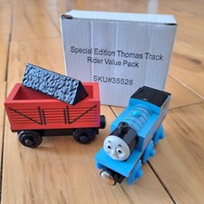 VHTF!  PEG PEREGO SPECIAL EDITION THOMAS TRACK RIDER Trenino Thomas Ferrovia in legno