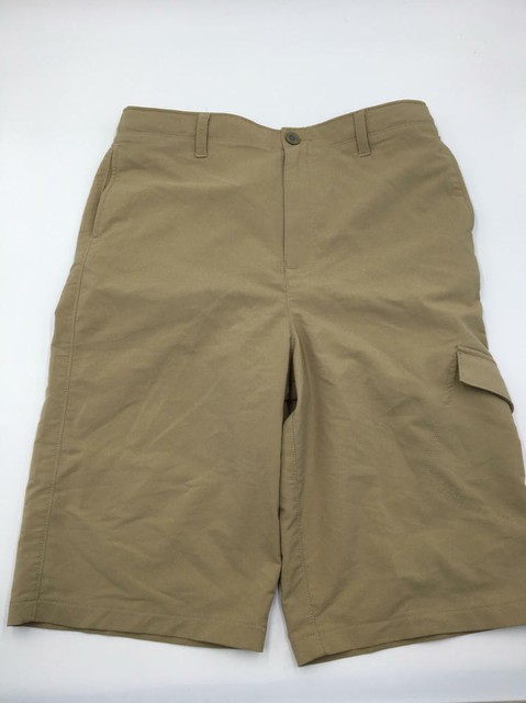 boys under armour khaki shorts