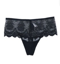 Inc International Concepts Women's High Waist Lace Underwear Thong Size L