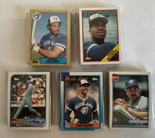 Toronto Blue Jays 1987-91 Topps Team Set Lot (5 sets w/HOFer McGriff, more)