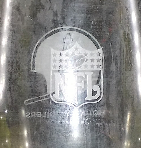 HOUSTON OILERS *** NFL *** 12 oz Beverage Glass *** Smoked Glass - Imagen 4 de 4