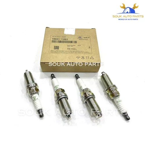 18841-11051 Genuine Hyundai Kia SPARK PLUG SET OF 4 Pcs LFR5A-11 SORENTO - Picture 2 of 3
