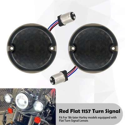 1157 Plat Clignotant Exécuter Lumière Rouge Pour Harley Touring FLHT 1986-2023 - Photo 1/4