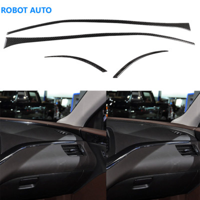 4Pcs For Chevrolet Impala 14-20 Carbon Fiber Interior Dashboard Panel Trim Strip