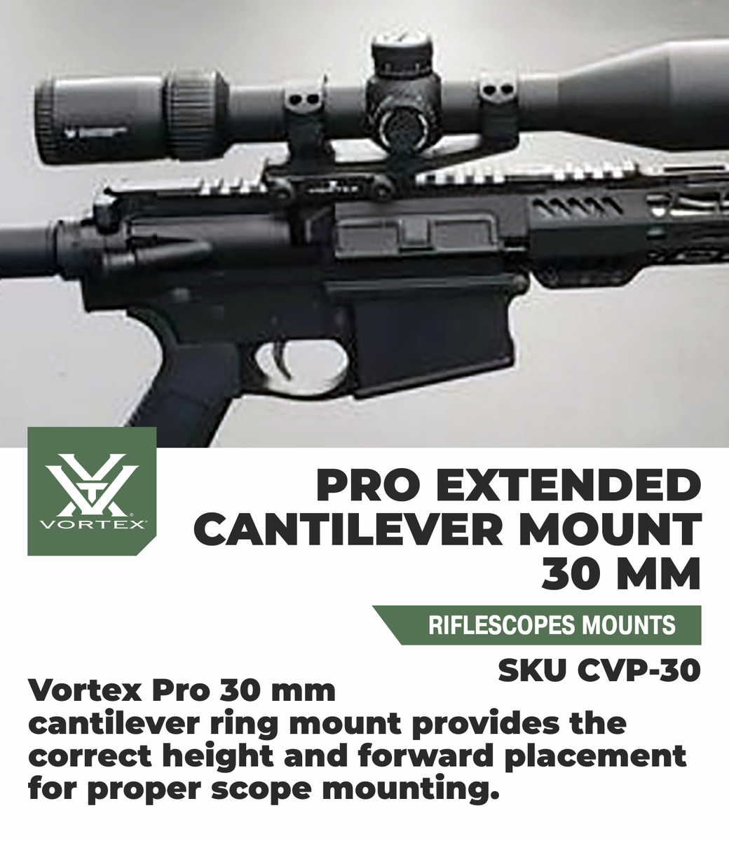 yhst！Vortex スコープマウント Vortex Optics Pro Extended 30mm Cantilever Mount with Free Hat