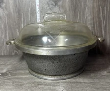 Vintage Guardian Service Ware Heavy Cast Aluminum Pot With Lid 9"x 4" (SM)