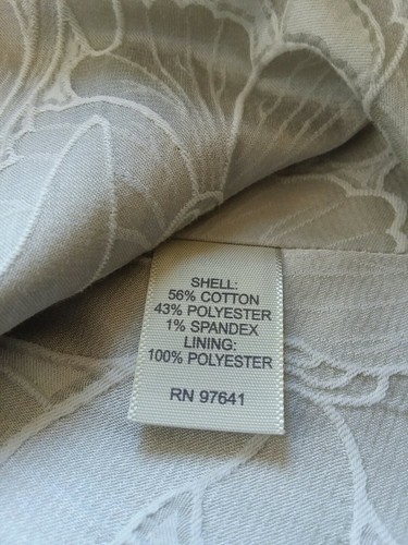 J. Jill PETITE Blazer Jacket Peplum Skirted Floral Beige Button Down 4P NWBT - Picture 10 of 11